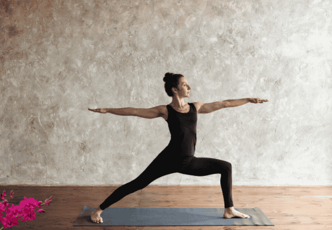 Warrior Pose for kamar dard back pain yoga