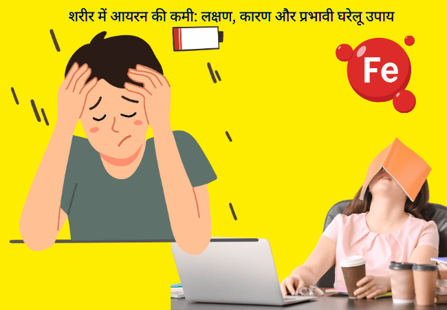 Iron deficiency symptoms