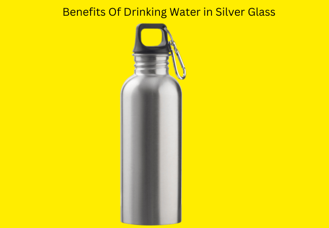 Drinking Water in Silver Glass 